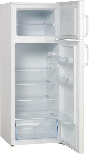 Winstar Kühlschrank mit Doppeltür 211Es H143xB54.5xT56.6cm. Weiß MRF 217