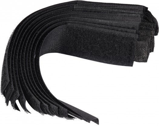 Vorel Selbstklebend Klettverschluss-Band Schwarz 25mm 1Stück