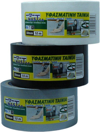Bostik Den Braven Αυτοκόλλητη Υφασμάτινη Ταινία Λευκή 50mx10mm