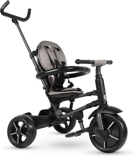 Q Play Kids Tricycle Bicycle Rito Eva Star Foldable, Convertible with Parental Handle & Tent for 10+ Months Blue