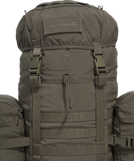 Pentagon Deos Στρατιωτικό Σακίδιο Πλάτης από Cordura Μαύρο 65lt