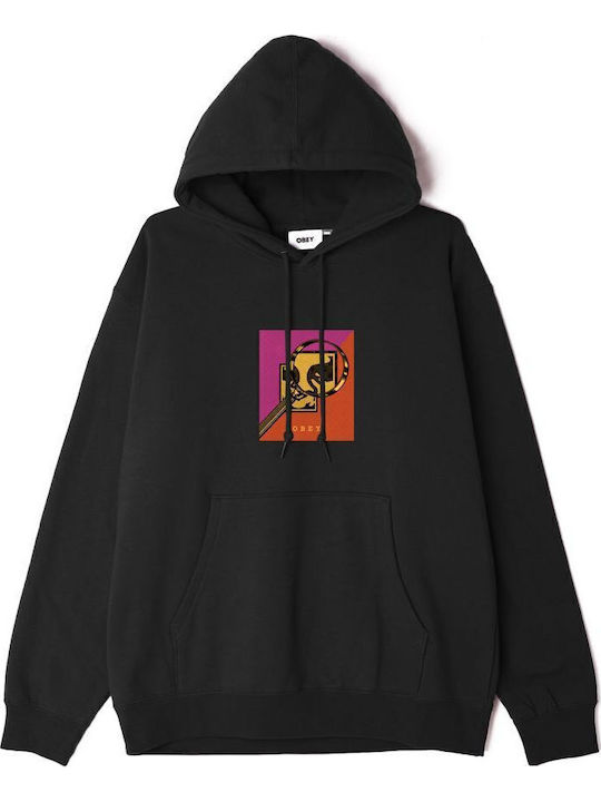 Maginity Sweatshirt mit Kapuze Schwarz
