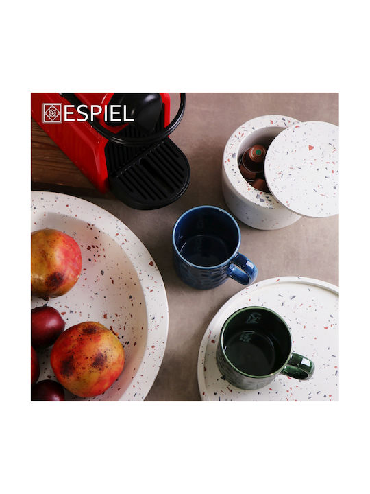 Espiel Tasse aus Porzellan Blau 310ml 6Stück