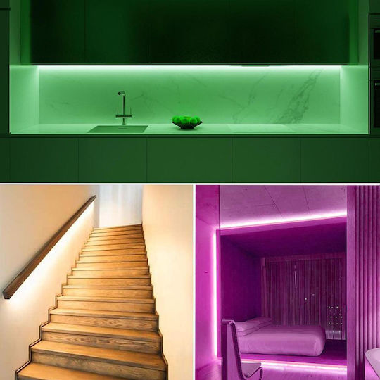 Ταινία LED Neon 12V Ροζ Φως 5m Neon Flex