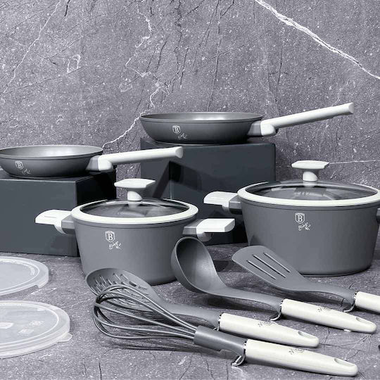 Berlinger Haus Berlinger Haus Kochgeschirr-Set aus Aluminium Grau mit Antihaftbeschichtung 4tlg