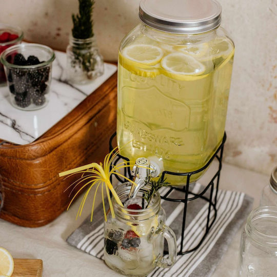 Butlers Glas Tee-Vase mit Deckel Transparent 3500ml