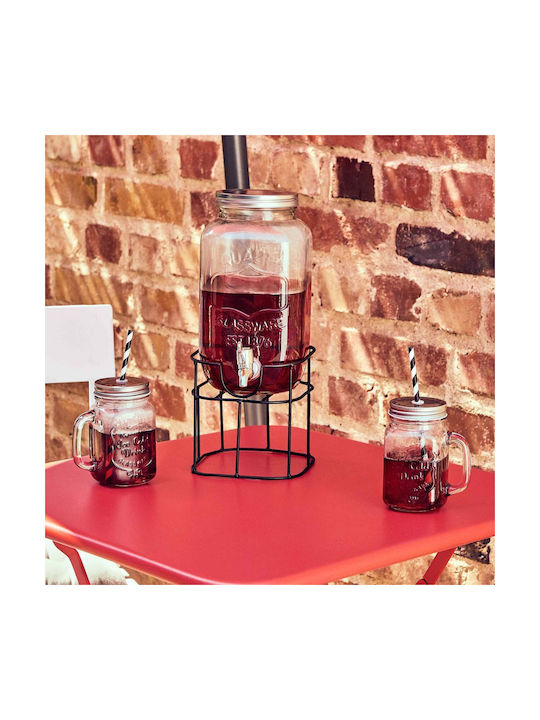 Butlers Set 1Stück Gläser Tee mit Deckel Glas 3500ml