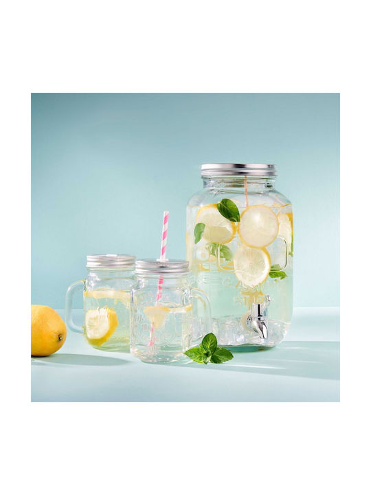 Butlers Set 1Stück Gläser Tee mit Deckel Glas 3500ml