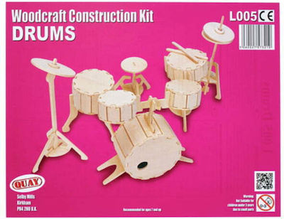 Wooden Construction Toy Drums