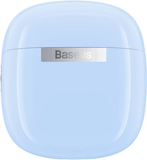 Baseus Bowie WX5 Earbud Bluetooth Handsfree Ακουστικά με Θήκη Φόρτισης Μπλε