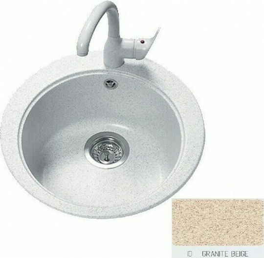 Sanitec Classic 316 Drop-In Sink Synthetic Granite W48xD48cm