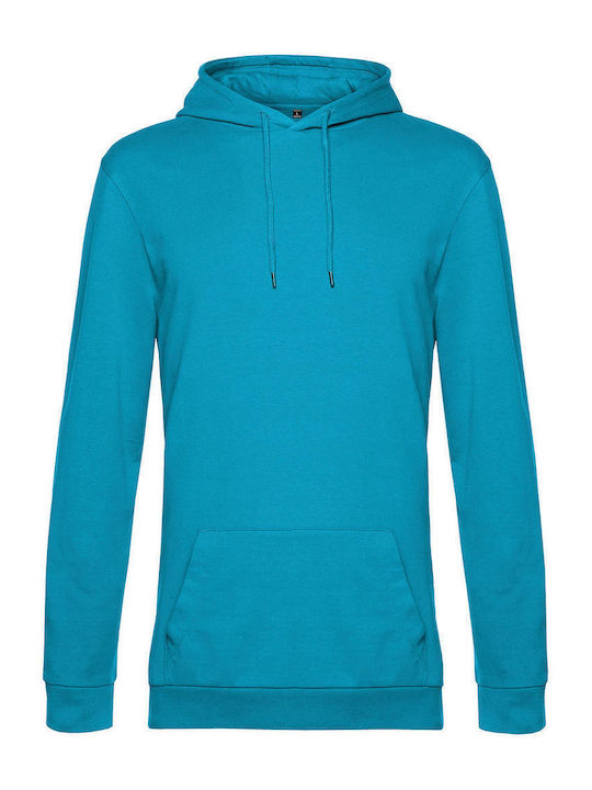 B&C Werbe-Hoodie Hawaiian Blue