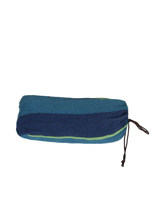 Keskor Hängematte Einzeln Stoff Blau 190x80cm