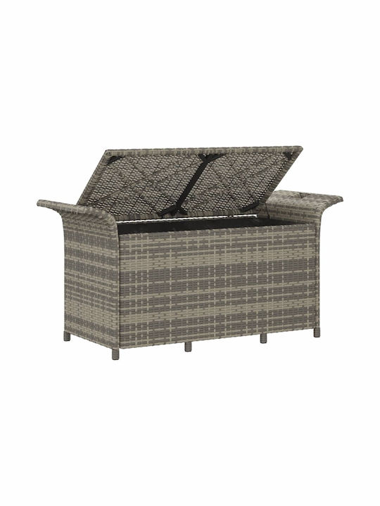 Bench Outdoor Rattan with Pillows 116x46x57cm