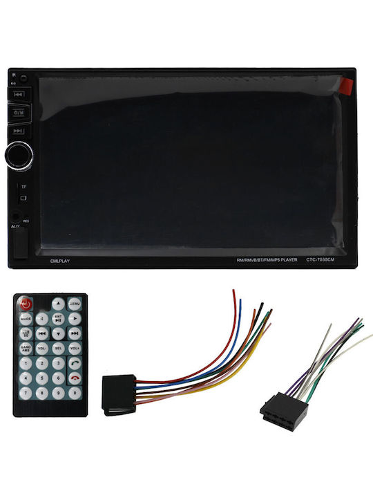 PerVoi Ηχοσύστημα Αυτοκινήτου 2DIN (Bluetooth/USB/AUX/WiFi/GPS/Apple-Carplay/Android-Auto) με Οθόνη Αφής 7"