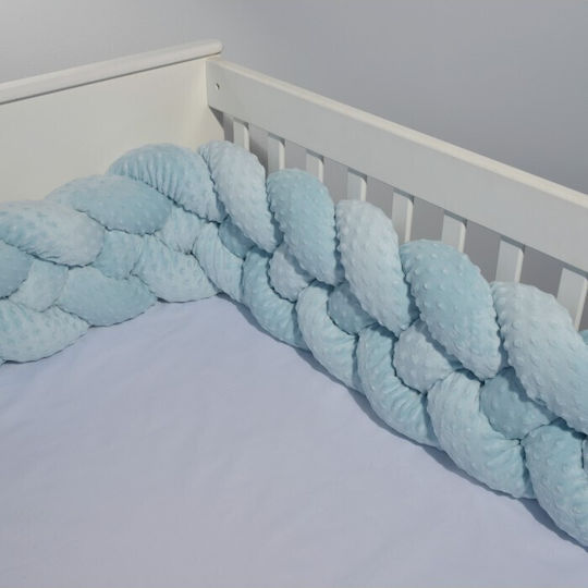 Baby Oliver Crib Bumpers Braided Inside Mint 24x200cm