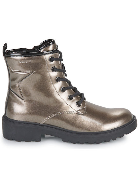 Jr Casey Kids Boots with Zipper Gold