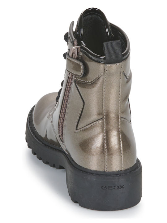 Jr Casey Kids Boots with Zipper Gold