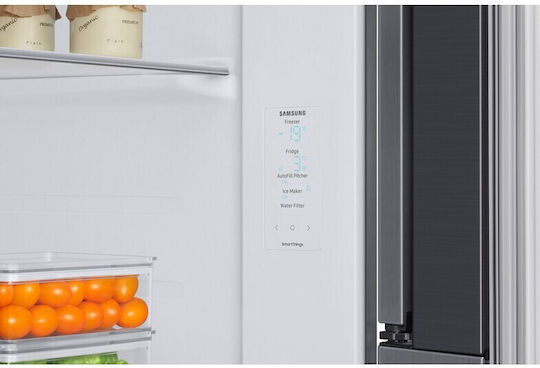 Samsung Side-by-Side Refrigerator 645lt NoFrost H178xW91.2xD71.6cm Inox RH69CG895DS9EF