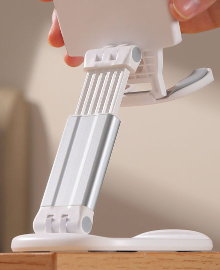 Joyroom foldable stand Бюрото за мобилен телефон в Бял цвят