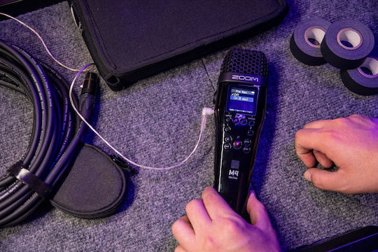 Zoom M4 MicTrak Πολυκάναλος Ψηφιακός Φορητός Εγγραφέας Μπαταρίας για Εγγραφή σε Κάρτα Μνήμης με Phantom Power και Τροφοδοσία USB