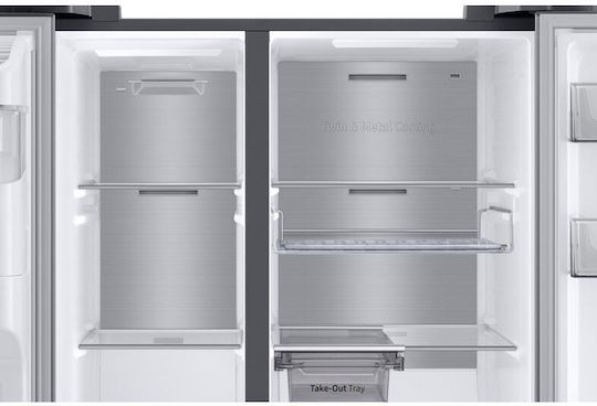 Samsung Side-by-Side Kühlschrank 634Es Total NoFrost H178xB91.2xT71.6cm. Inox RS68CG885DS9EF