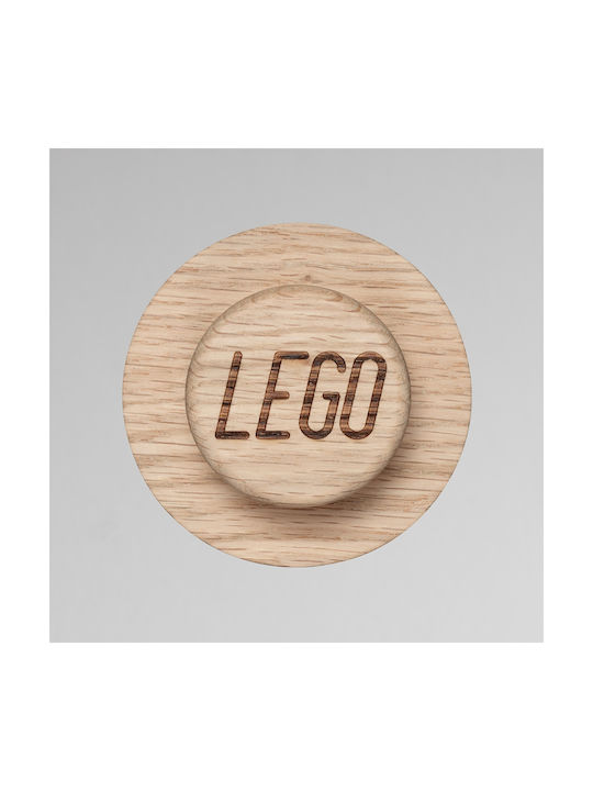 LEGO Детска закачалка за стена Многопозиционен Дърво Oak 1εκ. 3бр