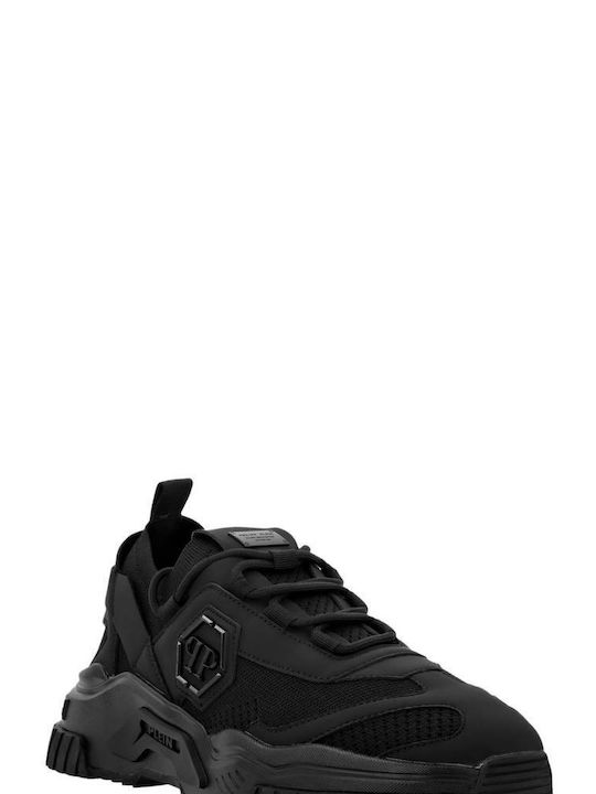 Philipp Plein Runner Hexagon Bărbați Sneakers Negre