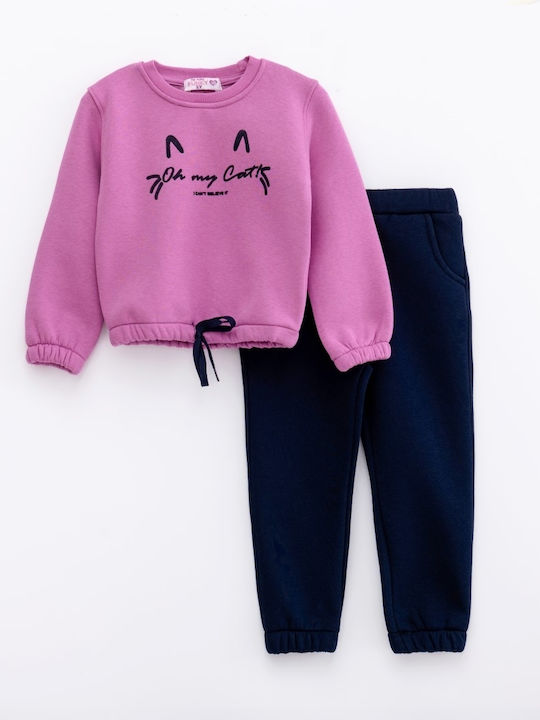 Funky Kinder Sweatpants Set - Jogginganzug Rosa 2Stück