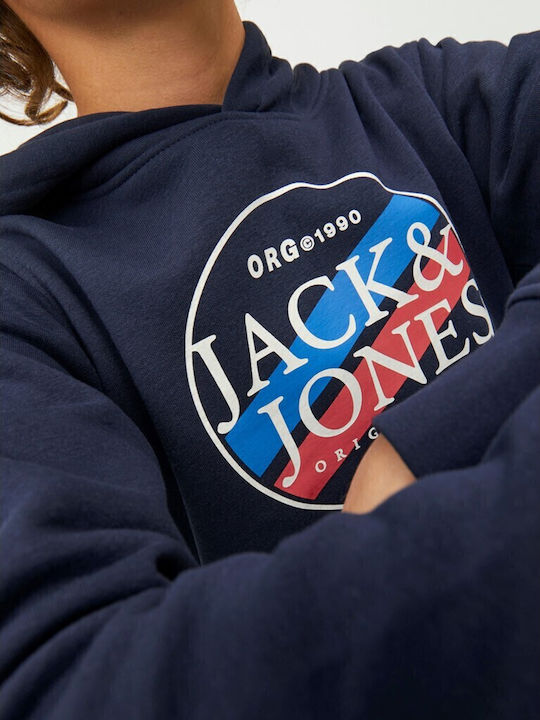 Kinder-Sweatshirt mit Kapuze Marineblau