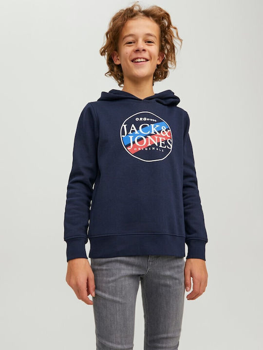 Kinder-Sweatshirt mit Kapuze Marineblau