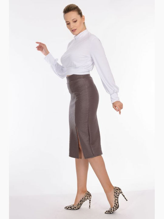 BelleFille Skirt in Brown color