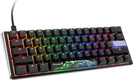 Ducky One 3 Mini Classic Gaming Mechanical Keyboard 60% with Cherry MX Red switches and RGB lighting (English US)