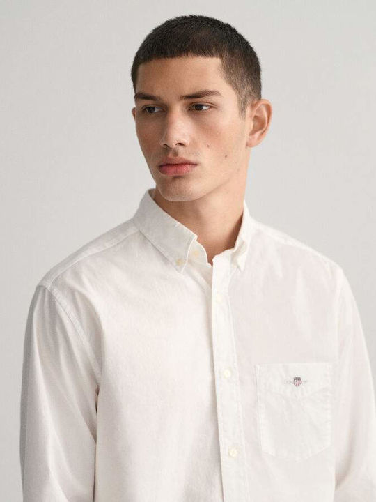 Long-sleeved Cotton Shirt White