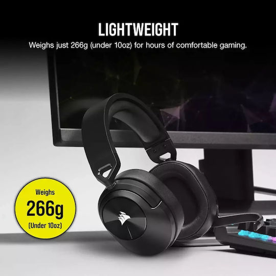 Corsair HS55 Wireless Core Over Ear Gaming Headset with Bluetooth Connectivity for PC / PS4 / PS5
