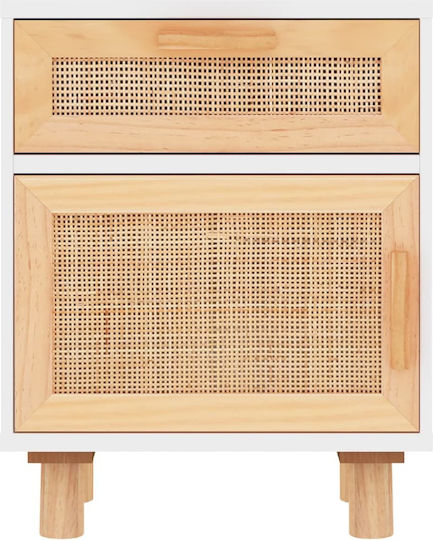 Nachttisch Beige 40x30x50cm