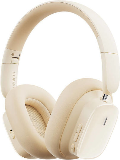 Baseus Bowie H1i Wireless / Wired Over Ear Headphones with 100 hours of Operation and Quick Charge White