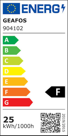 Evivak Λάμπα LED 25W για Ντουί E27 και Σχήμα G120 Ψυχρό Λευκό