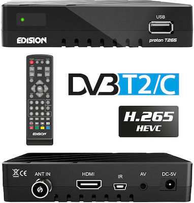 Edision Proton T265 Digital Receiver Mpeg-4 Full HD (1080p) HDMI / USB