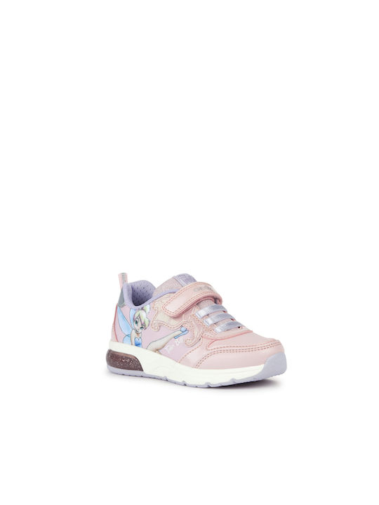 Geox Kinder-Sneaker Anatomisch mit Lichtern Rosa