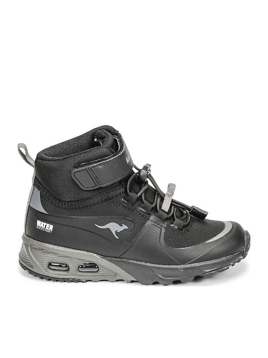 Παιδικά Sneakers High με Σκρατς Μαύρα