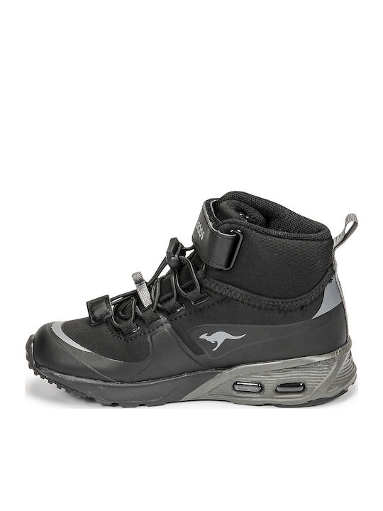 Παιδικά Sneakers High με Σκρατς Μαύρα