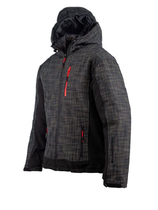 Stenso Geacă de lucru Softshell Pentru frig cu glugă Negru