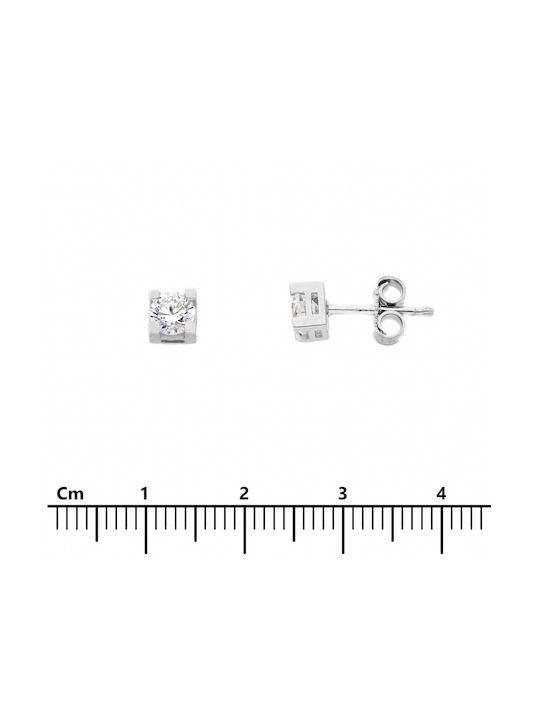 Mentzos Earrings made of Platinum with Stones