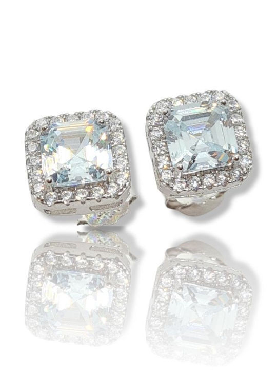 Mentzos Cercei din Argint cu Pietre
