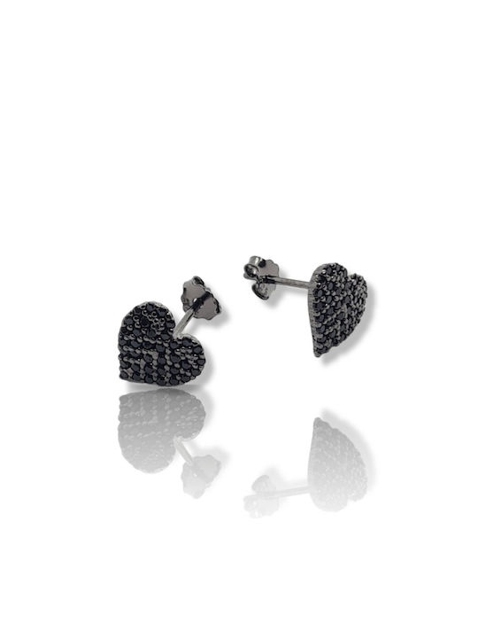 Mentzos Earrings made of Silver with Stones