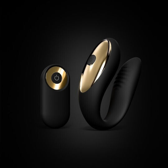 Dorcel Perfect Lover Δονητής για Ζευγάρια με Απομακρυσμένο Έλεγχο Black / Gold