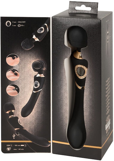 Bodywand Cleopatra Δονητής Μασάζ Wand Massager 24.2cm Black