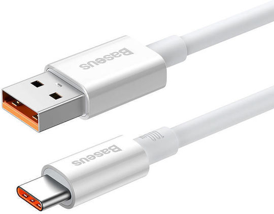 Baseus Superior USB 2.0 Cable USB-C Male - USB-A 100W PD White 0.25m P10320102214-00