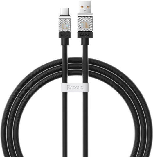 Baseus CoolPlay USB 2.0 Cable USB-C male - USB-A 100W PD Μαύρο 1m CAKW000601